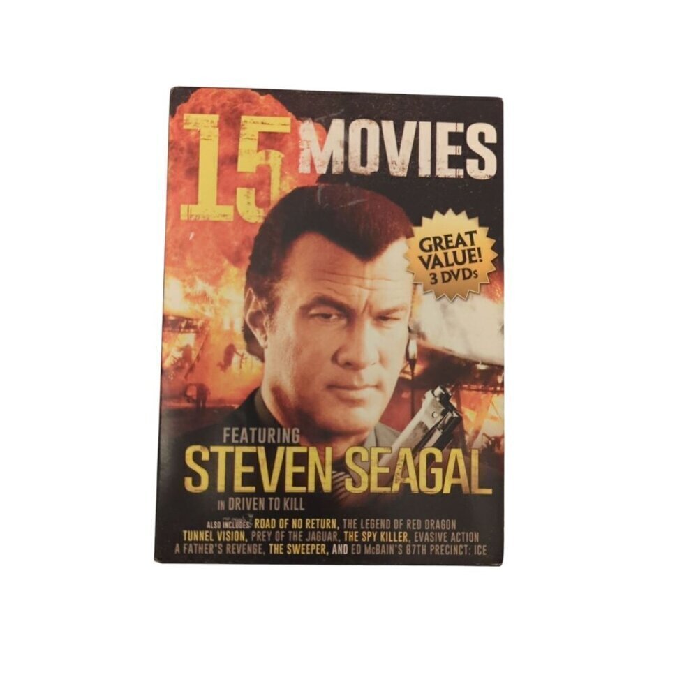 15 Movies: Steven Seagal and Chuck Norris 3 DVD